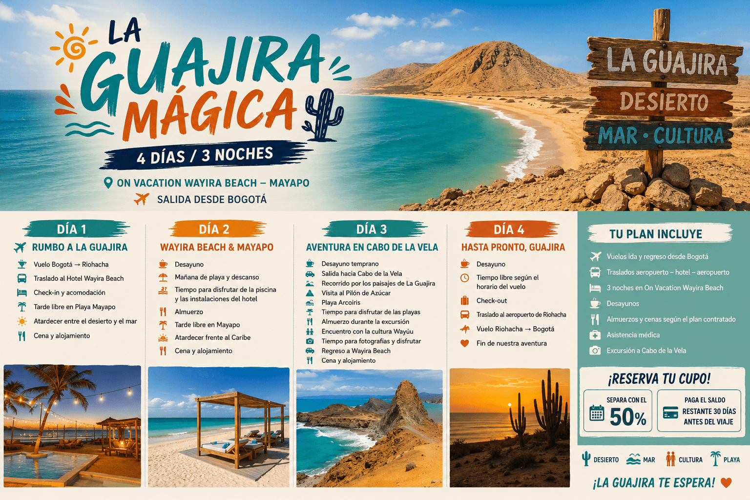 La Guajira te esta esperando, conocela y disfrutala!!!